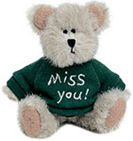 Click here to go to our selection of Boyds Collectible Plush Missing You Mini Messenger Bears