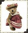 Boyds Teddy Bear Prudence Bearimore - (introduced Spring 1999 and has been retired) That fabulous crocheted straw Hat sets her apart, not counting her divine Dress or her delicious Mocha color, from the rest of the bears in Boydsville. Prudence is soft and plush. 12 inches and poseable