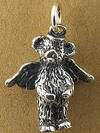 Boyds Sterling Silver Teddy Bear Charm  Celeste Angel Bear - (introduced Fall 2004 and has been retired) Created by Boyds Master Designers, Celeste, Boyds' angel bear charm is made from solid sterling silver and captures the same detail found on Boyds' award winning Bearstone figurines! 1/2 inch in size