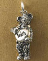 Boyds Sterling Silver Teddy Bear Charm Wish Bear - (introduced Fall 2004 and has been retired) Created by Boyds Master Designers, our Wish bear charm is made from solid sterling silver and captures the same detail found on Boyds award winning Bearstone figurines! 1/2 inch in size