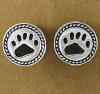 Boyds Sterling Silver Stud Bear Paw Earrings - (Fall 2004 and has been retired) .925 Sterling Silver For Bear Lovers Everywhere! These bear paw stud earrings make the ideal gift for any Boyds fan. 1/2 inch in size