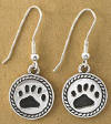 Boyds Sterling Silver Dangling Bear Paw Earrings - (Fall 2004 and has been retired) .925 Sterling Silver For Bear Lovers Everywhere! These bear paw dangle earrings make the ideal gift for any Boyds fan. 1/2 inch in size