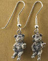 Boyds Sterling Silver Angel Teddy Bear Dangling Earrings - (Fall 2004 and has been retired) .925 Sterling Silver Give someone you know an angel...or two! These angel bear paw dangle earrings make the ideal gift for any Boyds fan. 1/2 inch in size