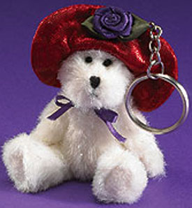 Click here to go to our for our selection of Boyds Red Hat Society Plush Teddy Bear Key Rings Chains