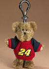 Boyds NASCAR Clip On Jeff Gordon #24 - (introduced Spring 2005)  The tiniest members of the Boyds Racing Family yet! Give your favorite driver the keys to your car! The bear is jointed and wears an embroidered sweatshirt. Mocha bear features officially-licensed colors and number of Jeff Gordon. 3 1/2 inches high