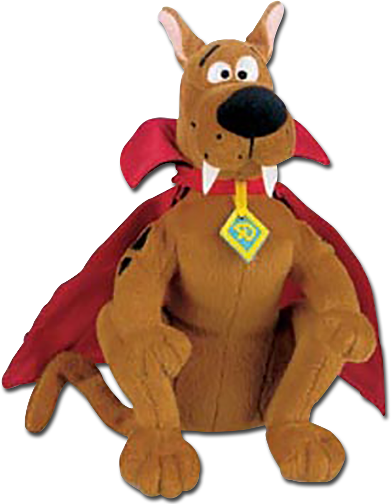 Scooby Doo is all dressed up for Halloween as a vampire, witch, devil and mummy as these adorable Halloween Stuffed Animals.