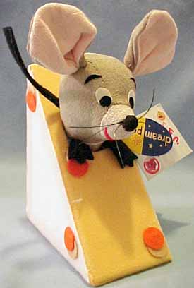 Dakin Dream Pets Roquefort Mouse - (reintroduced Spring 2004) Roquefort Mouse is the # 19 Dream Pet in the new and old series of Collectibles. His ears are poseable 