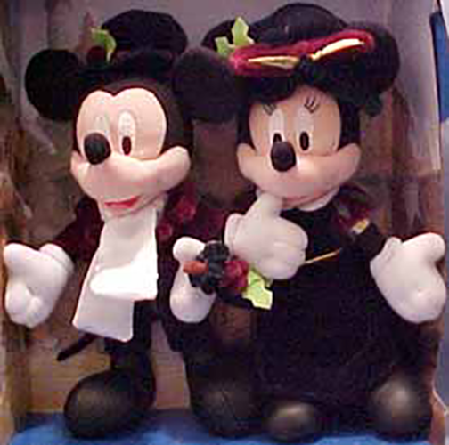 mickey mouse christmas doll