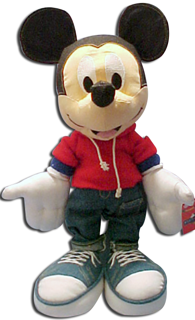 Clearance Sale on Mickey Mouse and his pals Minnie Mouse and Goofy are all dressed up and ready to play as these large stuffed toy dolls.