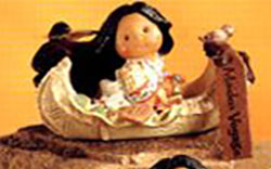 Friends of a Feather Maiden Voyage Indian Girl Figurine Friends of a Feather Maiden Voyage Indian Girl Figurine
- made of cold cast resin