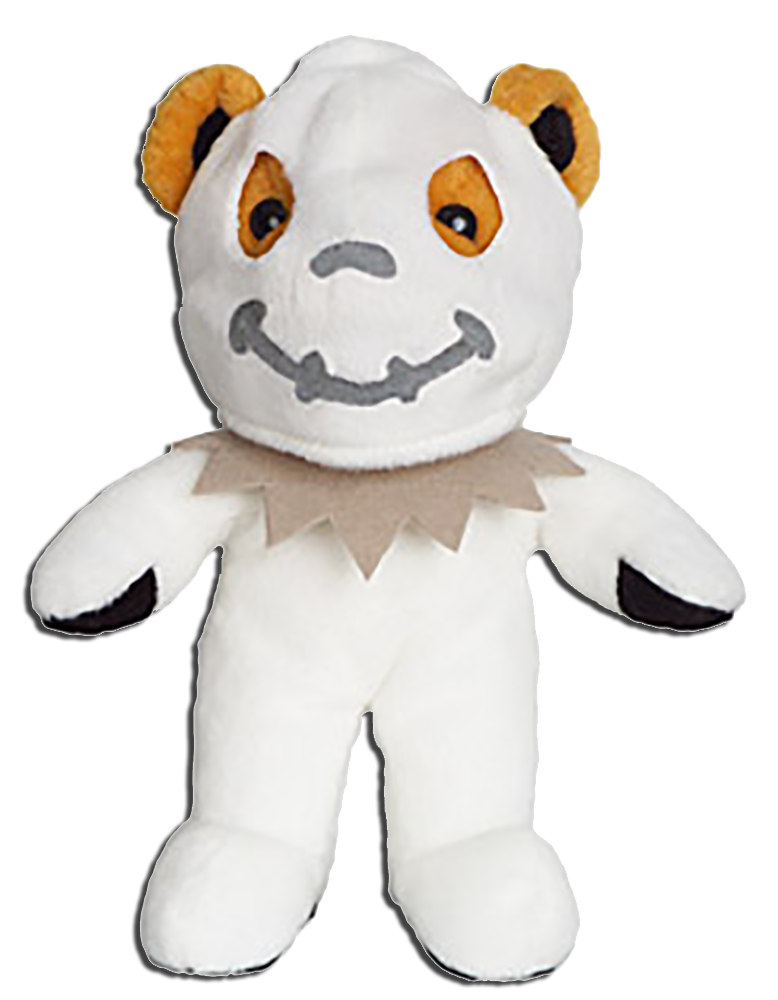 Grateful Beanie Bears and Plush are adorable bears that are cute, fuzzy, and come in  psychedelic colors.  They come in Adorable Halloween Editions Ghosts, Skeletons and MORE!