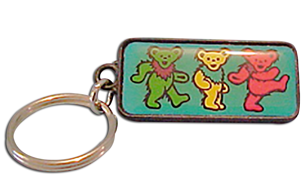 The adorable Grateful Dead Dancing Bears are ready to help carry your keys as this key chain key FOB.