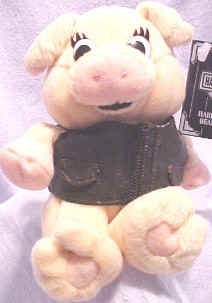 Harley Davidson Bean Bag Plush Boot Hill Bob the Hog Harley Davidson Bean Bag Plush Boot Hill Bob the Hog
- his tag reads: "Boot Hill Bob never misses a run. When you're in his group, you'll always have fun."