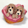 lou rankin bushels of love cocker spaniel figurine