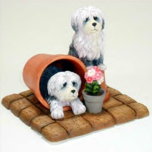 Lou Rankin Figurine Old English Sheepdogs