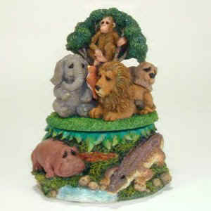 Lou Rankin Lion Musical Figurines