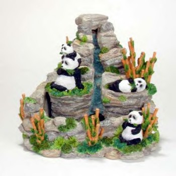 Adorable Pandas by Lou Rankin choose from figurines, cuddly soft plush, picture frames, treasure boxes and water falls.