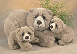 Lou Rankin's Limited Edition plush stuffed animals from Mother Earth and her Cubs to Halbert the Special Olympics Bears.