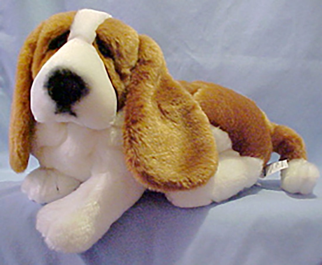 Lou Rankin Plush Henry the Basset Hound Stuffed Animal - Retired August 2001 "I whimper with joy when I hear footsteps and a creak at the door that means you've come home."