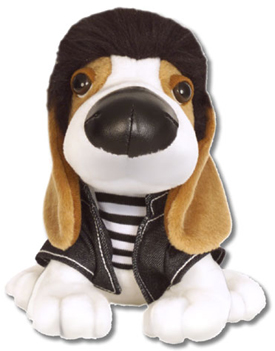 Elvis Hound Dogs Plush Basset Hounds Dressed as Elvis