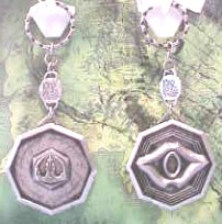 Lord Of The Rings Ringwraith Metal Medallion Keychain