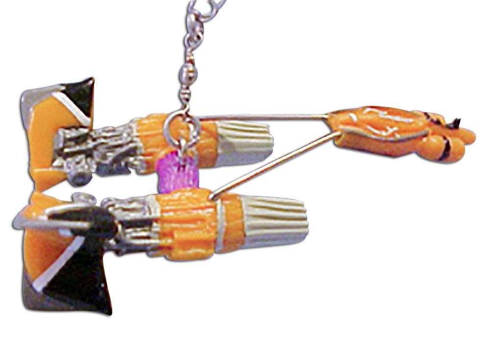 Collectible Star Wars Podracers and Starfighters in figurines that can hang from any smooth surface as these Dangler Figures.