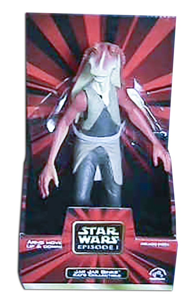 Star Wars Kid Collector Doll Jar Jar Binks Figure - made by Applause and dated 1999 (c) Lucasfilm Ltd.