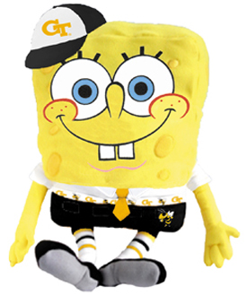 Georgia Tech (Georgia Institute of Technology) Yellow Jackets Nickelodeon's SpongeBob Stuffed Plush