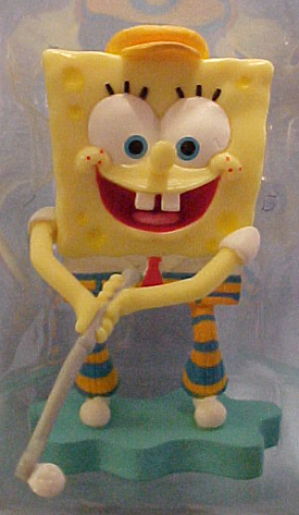 Golfing SpongeBob Figurine