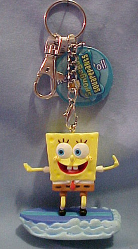SpongeBOb Key chains, fan pulls and light pulls