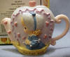 Precious Moments Mini Heart Tea Pot "Forever True" - dated 1998