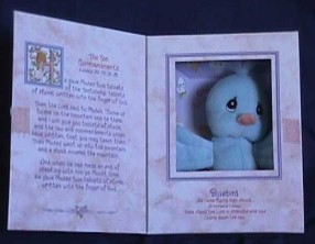 Precious Moments Tender Tail Bean Bag Plush Blue Bird Bible Story - "The Ten Commandments"
