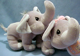 Precious Moments Tender Tail Noah's Ark Plush Elephant Pair