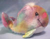 1 Dozen Precious Moments Tender Tail Bean Bag Plush Rainbow / Tie Dye Whale