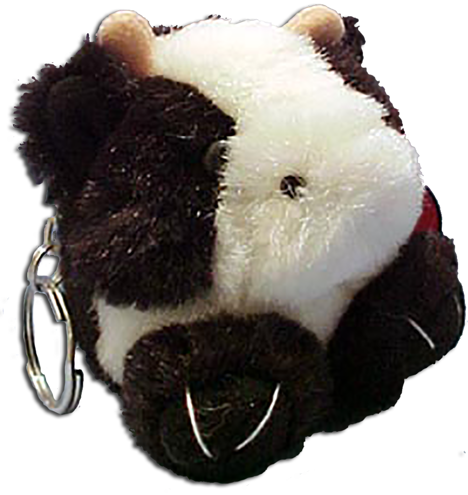 Adorable bulls, cows and mice as soft plush keychains to take with you anywhere.