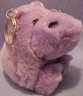 Puffkins Hippopotamus Keychains