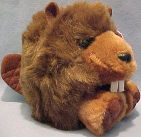 Puffkins Plush Chomper the Beaver Plush Toy Puffkins Plush Chomper the Beaver Plush Toy
- DOB 2/5/97
- light purple tag
- Poem on Tag: "Chomper can often be heard shouting 'timber', cutting down trees in preparation for winter. After a long day Chomper curls up to sleep, so make sure you don't make a peep."
- 1 of the Original 13 Puffkins and has been retired