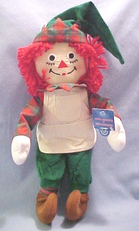 Christmas Plush Raggedy Ann and Andy Rag Dolls