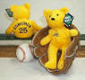 Salvino's Bamm Beanos Bean Bag Plush Teddy Bear 1998 Opening Day Jim Edmonds