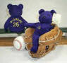 Salvino's Bamm Beanos Bean Bag Plush Teddy Bear 1998 Opening Day Mark McGwire