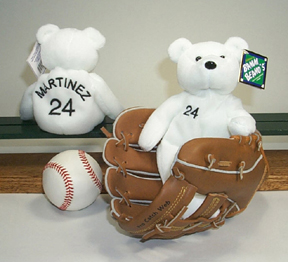 Salvino's Bamm Beanos Bammer 1998 Summer Series of Baseball Player Teddy Bears