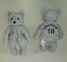 Salvino's Bamm Beanos Bean Bag Plush Teddy Bear 1998 World Champs Scott Brosius #18