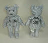 Salvino's Bamm Beanos Bean Bag Plush Teddy Bear 1998 World Champs Darryl Strawberry