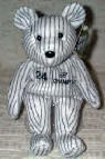 Salvino's Bamm Beanos Bean Bag Plush Teddy Bear 1998 World Champs Tino Martinez