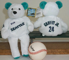 Salvino's Bamm Beanos Plush Baseball Player Teddy Bears