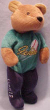 teddy bear image of Salvino's Bammer Ball Plush Teddy Bear Ichiro - Seattle #51