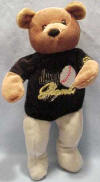 teddy bear image of Salvino's Bammer Ball Plush Teddy Bear Jason Giambi - New York #25