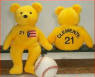 Salvino's Bamm Beanos Bean Bag Plush Teddy Bear Roberto Clemente #21 - (Puerto Rican flag on his chest with his name and number on his back) special commemorative salute to the great Roberto Clemente limited edition of 8,000