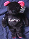 the front of the salvino's bammer bean bag plush atlanta falcons teddy bear