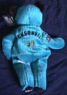 the back of the salvino's bammer bean bag plush jacksonville jaguars teddy bear